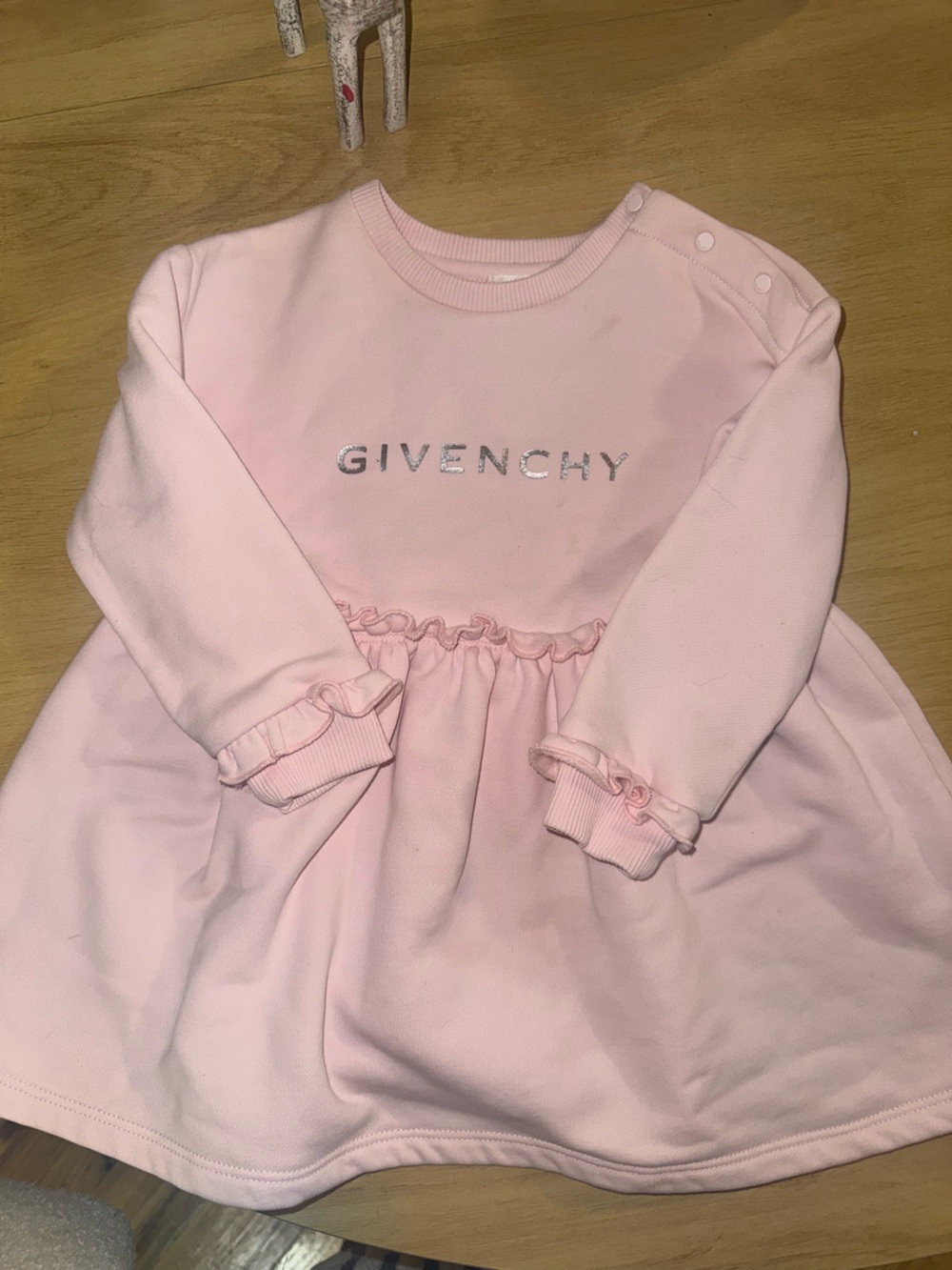 Givenchy Light Pink Ruffle Logo Sweatshirt